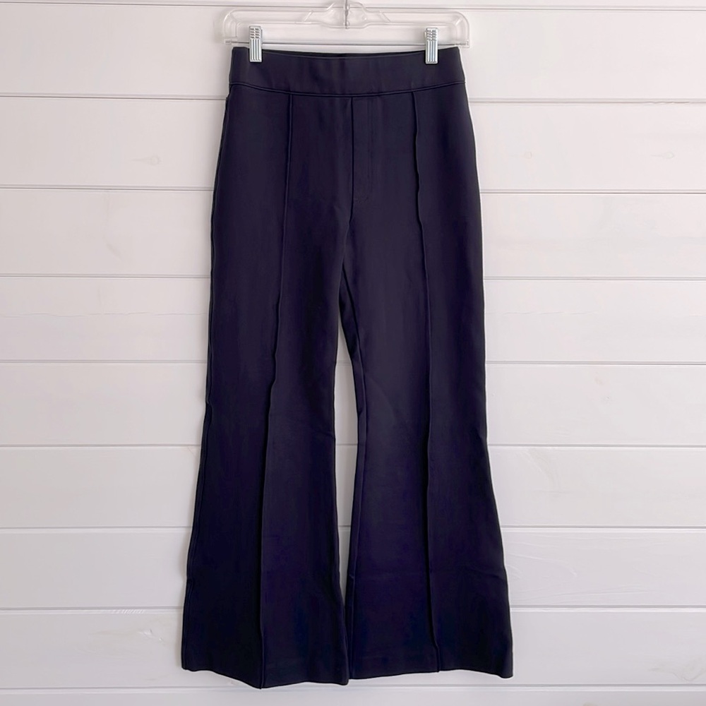 SPANX Navy “The Perfect Pant” Hi-Rise Flare Petite Small